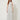 White Polka-Dot Halter Pleated Maxi Dress – front view