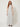 White Polka-Dot Halter Pleated Maxi Dress – front view