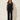 Black Floral Appliqué Sheer Tulle Top – front view