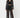 crush pants black - worn front, sash bow