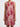 Pomegranate Ring-Sleeve Mom-Style Dress - Crimson - front