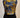 Navy mustard floral cropped top on model, studio