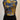 Navy mustard floral cropped top on model, studio