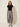 6013131 Gray Satin Balloon Trousers – front view