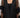 Black sheer organza leaf cover-up on model, studio
