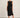 Bow Midi Dress — Black, front