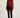 Kaj Burgundy cropped jacket on Ziba — front, zip fastened to collar