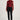 Kaj Burgundy cropped jacket on Ziba — front, zip fastened to collar