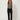 SR401 BROWN VEST V - front view on model, cropped V-neck vest with patch pockets and strap tabs