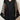 Black sheer striped rose organza cover-up on model, studio