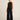 Black Fringe Top - studio front on model