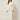 Three Piece Set White - cream tweed blazer, sequin floral vest and long skirt, front view on model