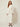 Three Piece Set White - cream tweed blazer, sequin floral vest and long skirt, front view on model