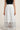 Long White Panel Skirt - front view on Ziba