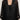 Black sheer floral jacquard open-front cover-up on model, studio