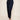 Navy mom style pants - front three-quarter, waist-down studio view on Ziba