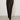 Brown mom-style pants, front view on model