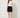 0133301310 Diba Navy Skirt — front view on model