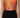 Orange floral cropped top on model, studio