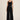 Shams black pleated wide-leg pants - front, worn by Ziba