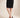 Black jacquard skirt - front, waist-down studio view on Ziba