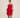Spring Flower Dress — Red, front