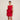Spring Flower Dress — Red, front