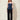 Navy Strapless Corset-Back Peplum Top – front view
