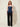 Navy Strapless Corset-Back Peplum Top – front view