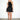 The L Tiered Skirt Black - front view