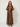 Brown satin maxi shirt dress - front