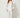White sheer organza cover worn open over ivory camisole and white trousers - front