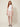 White cherry-blossom scallop-trim mini skirt - model front view