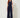 Navy lame sleeveless wide-leg jumpsuit - model front