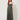 Olive leaf-tie corset maxi dress - front view on model
