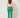 Green tailored trousers - back view on model