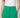 Green tailored trousers - waistband and button detail