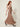 0133182902 model side walking - mocha sleeveless square-neck maxi dress