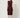 Burgundy textured-stripe sleeveless shift dress, back on model