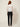 White sheer organza cropped bomber jacket - back on model