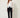 White sheer organza cropped bomber jacket - front on model