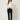 White sheer organza cropped bomber jacket - front on model
