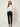 White sheer organza cropped bomber jacket - front on model