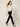 White sheer organza cropped bomber jacket - side walking