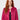 Fuchsia Spider-Print Bell-Sleeve Jacket – front