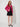 Fuchsia Spider-Print Bell-Sleeve Jacket – three-quarter