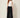 Black crinkle palazzo pants - front view