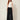 Black crinkle palazzo pants - front view