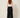 Black crinkle palazzo pants - back view