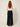 Black crinkle palazzo pants - back view